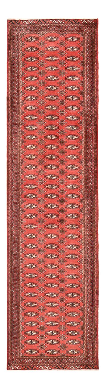 Loper Turkaman tapijt - 285 x 77 cm - rood