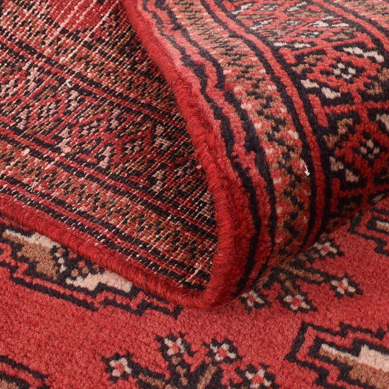 Loper Turkaman tapijt - 285 x 77 cm - rood