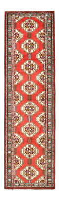 Loper Turkaman tapijt - 283 x 85 cm - rood