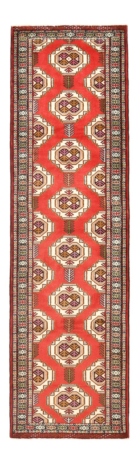 Loper Turkaman tapijt - 283 x 85 cm - rood