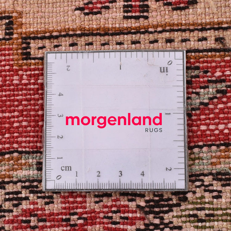 Loper Turkaman tapijt - 283 x 85 cm - rood