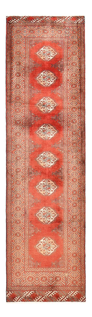 Loper Turkaman tapijt - 279 x 79 cm - rood
