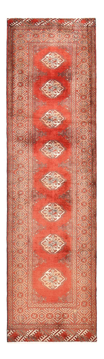 Loper Turkaman tapijt - 279 x 79 cm - rood