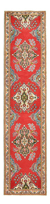 Loper Perzisch tapijt - Tabriz - 343 x 80 cm - rood