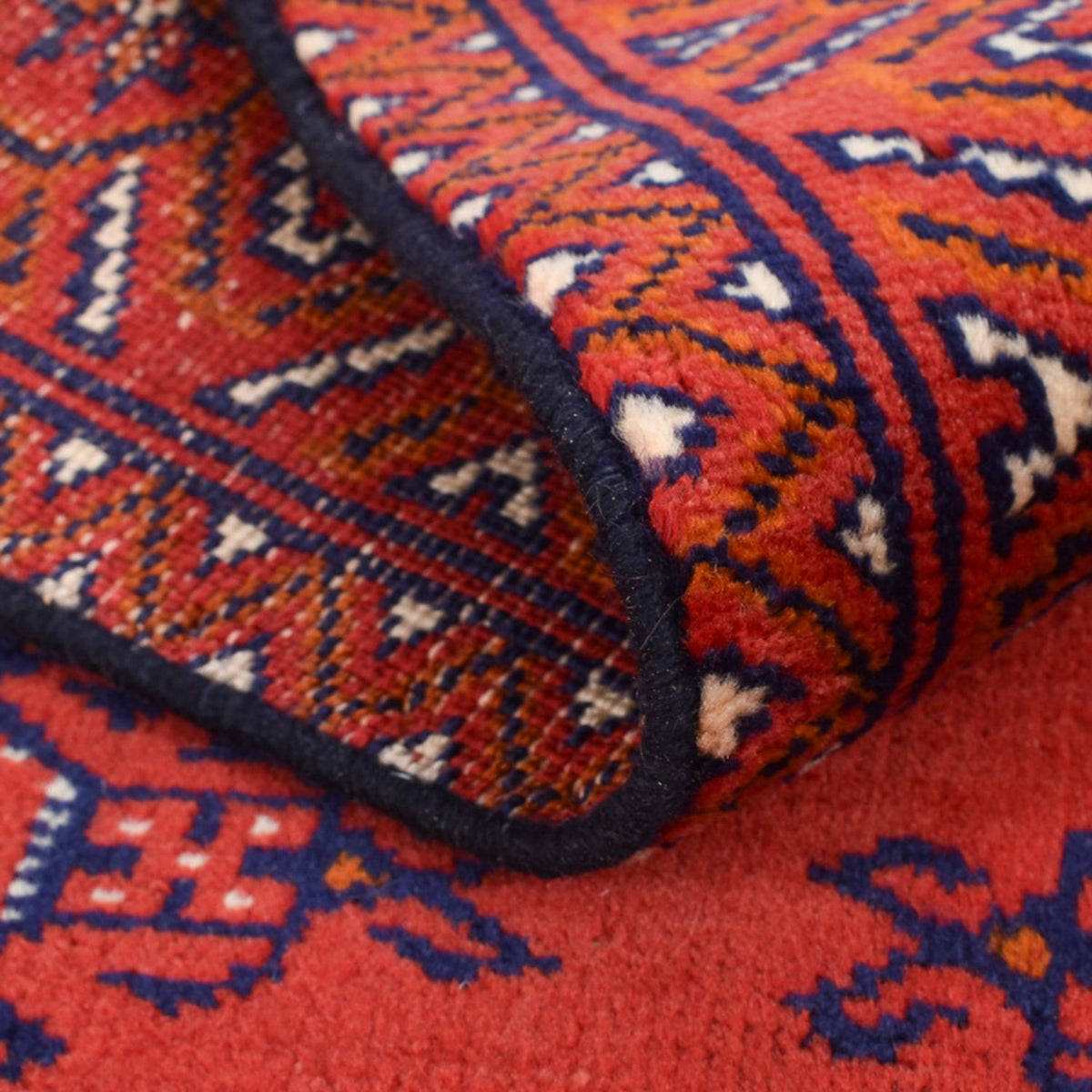 Loper Turkaman tapijt - 277 x 75 cm - rood