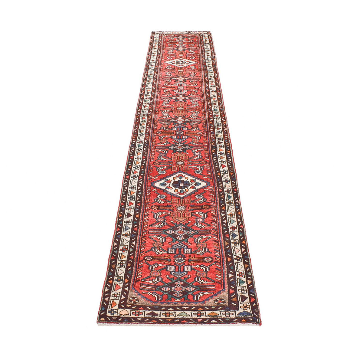 Loper Perzisch Tapijt - Nomadisch - 386 x 71 cm - rood