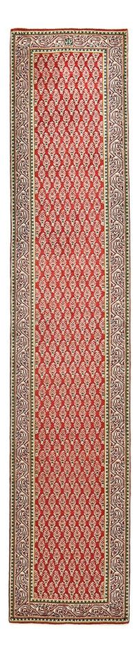Loper Perzisch tapijt - Tabriz - 381 x 73 cm - roest
