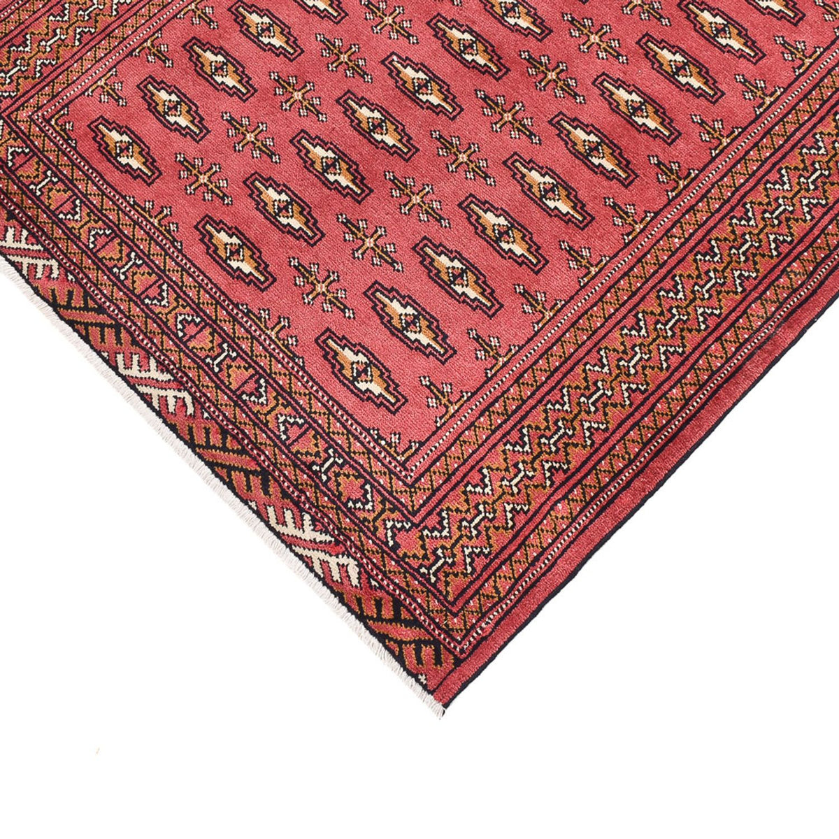 Loper Turkaman tapijt - 285 x 105 cm - rood