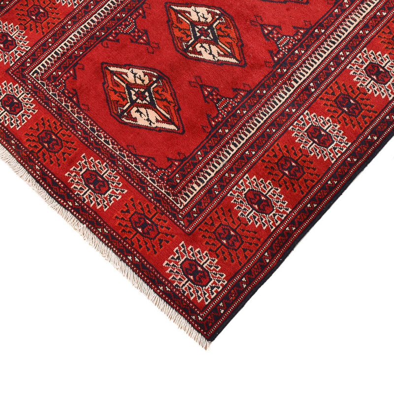 Loper Turkaman tapijt - 353 x 89 cm - rood