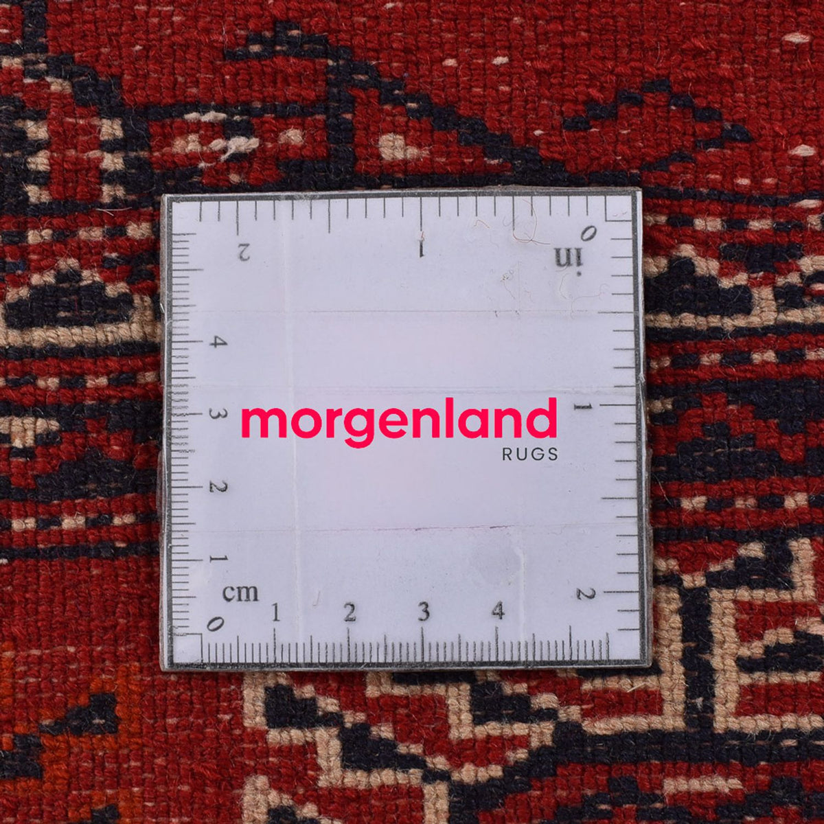 Loper Turkaman tapijt - 353 x 89 cm - rood