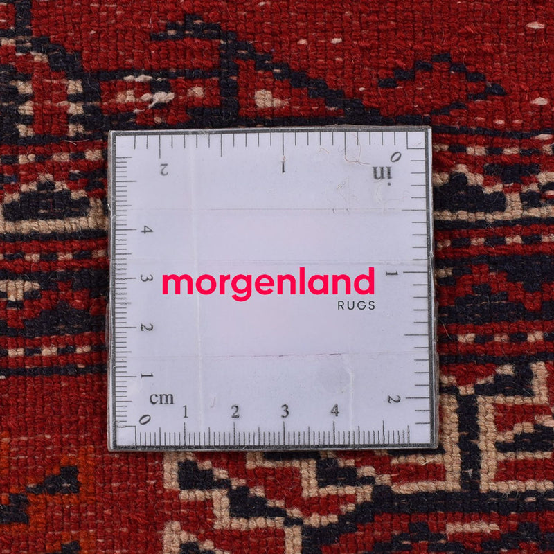 Loper Turkaman tapijt - 353 x 89 cm - rood