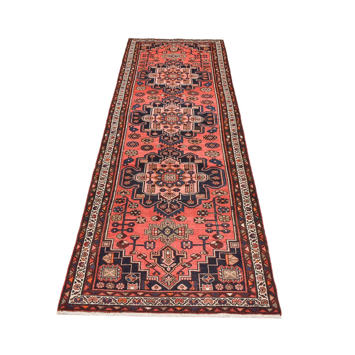Loper Perzisch tapijt - Bijar - 316 x 105 cm - licht rood
