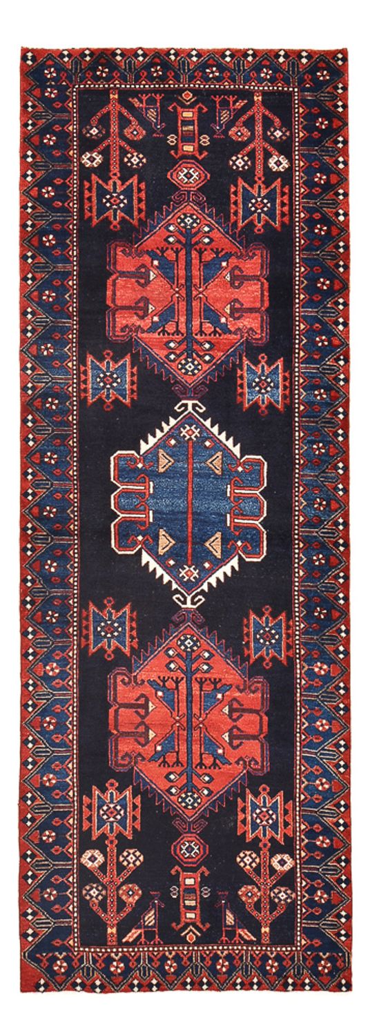 Loper Perzisch Tapijt - Nomadisch - 285 x 102 cm - donkerblauw