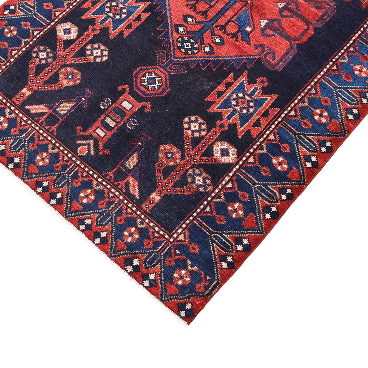 Loper Perzisch Tapijt - Nomadisch - 285 x 102 cm - donkerblauw