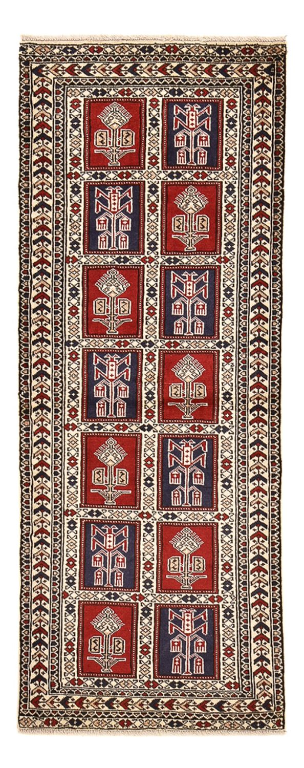 Loper Turkaman tapijt - 190 x 78 cm - veelkleurig