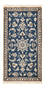 Perzisch tapijt - Nain - 133 x 70 cm - benzine blauw