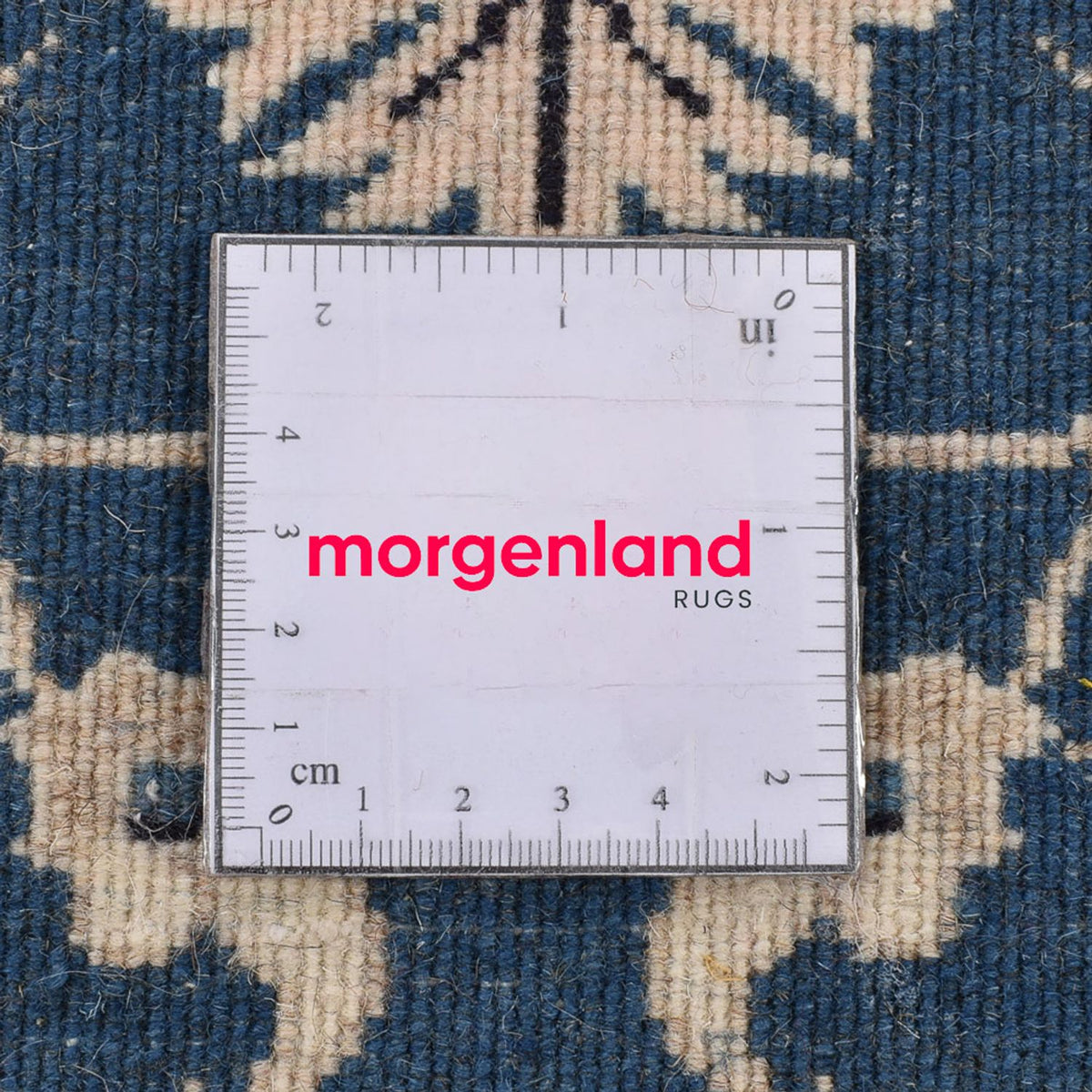 Perzisch tapijt - Nain - 133 x 70 cm - benzine blauw