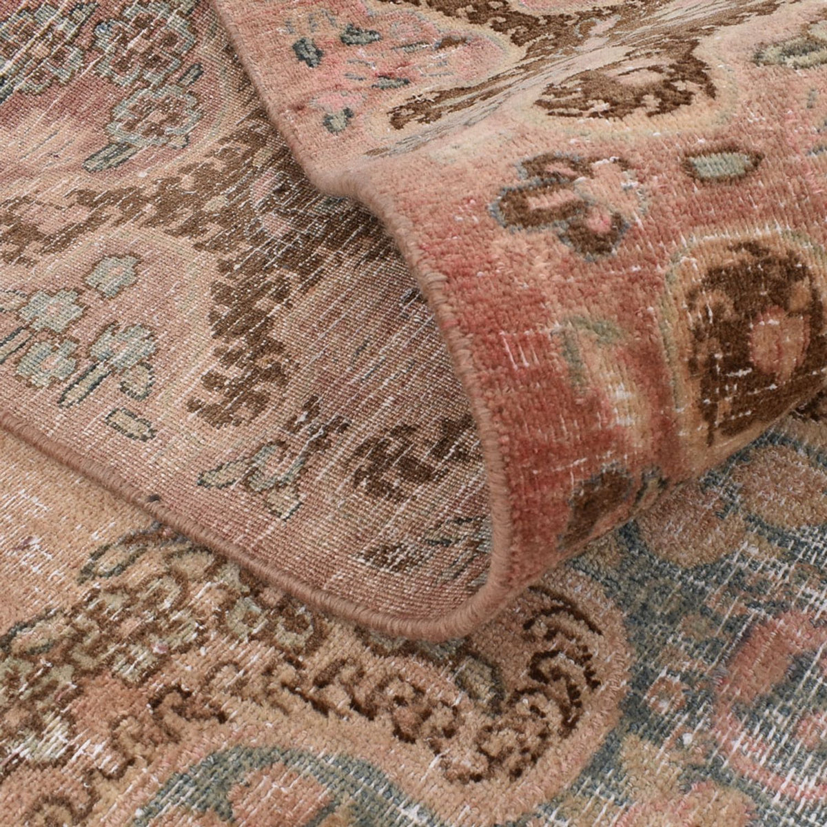 Vintage tapijt - 312 x 210 cm - licht beige