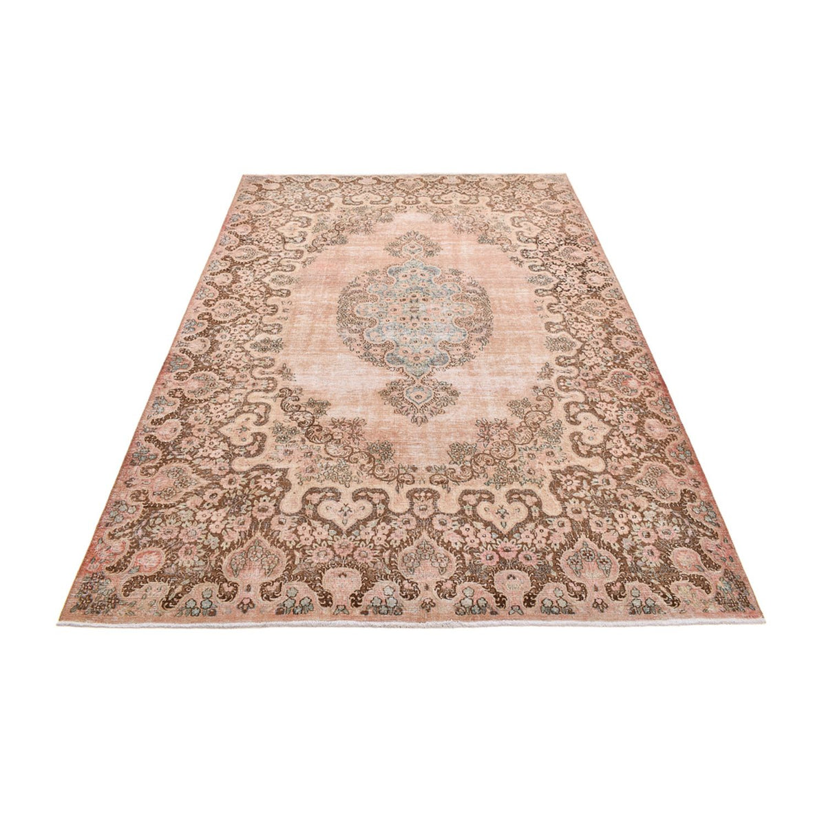 Vintage tapijt - 312 x 210 cm - licht beige