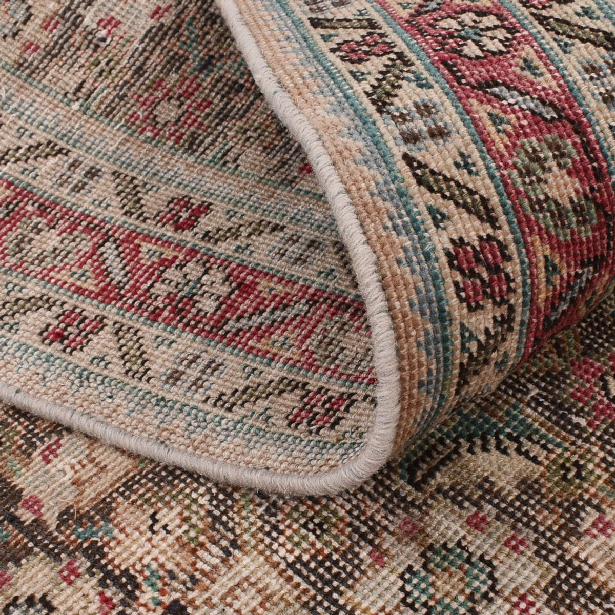 Vintage tapijt - 182 x 136 cm - beige