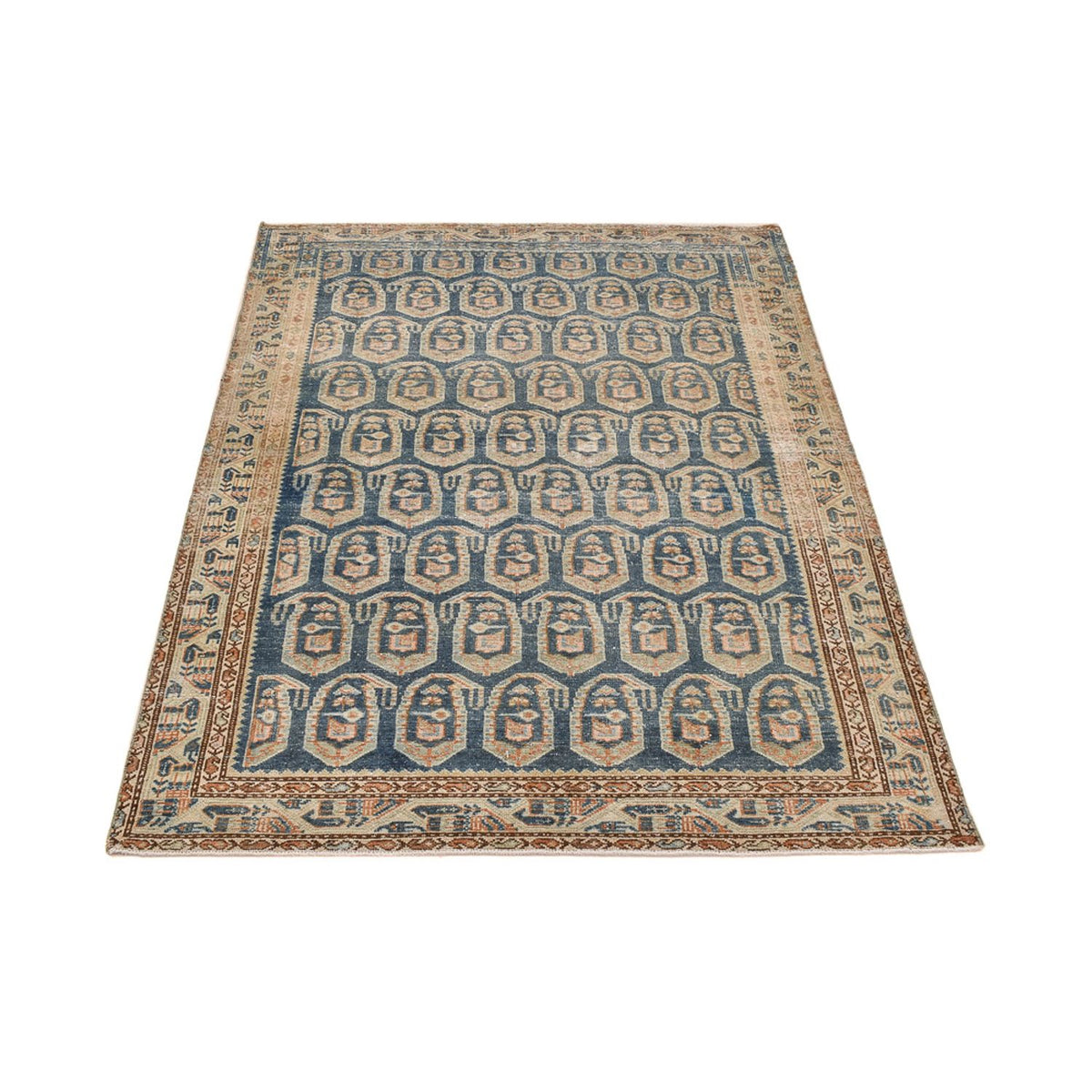 Vintage tapijt - 203 x 130 cm - zand