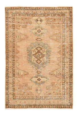 Vintage tapijt - 158 x 107 cm - donker beige