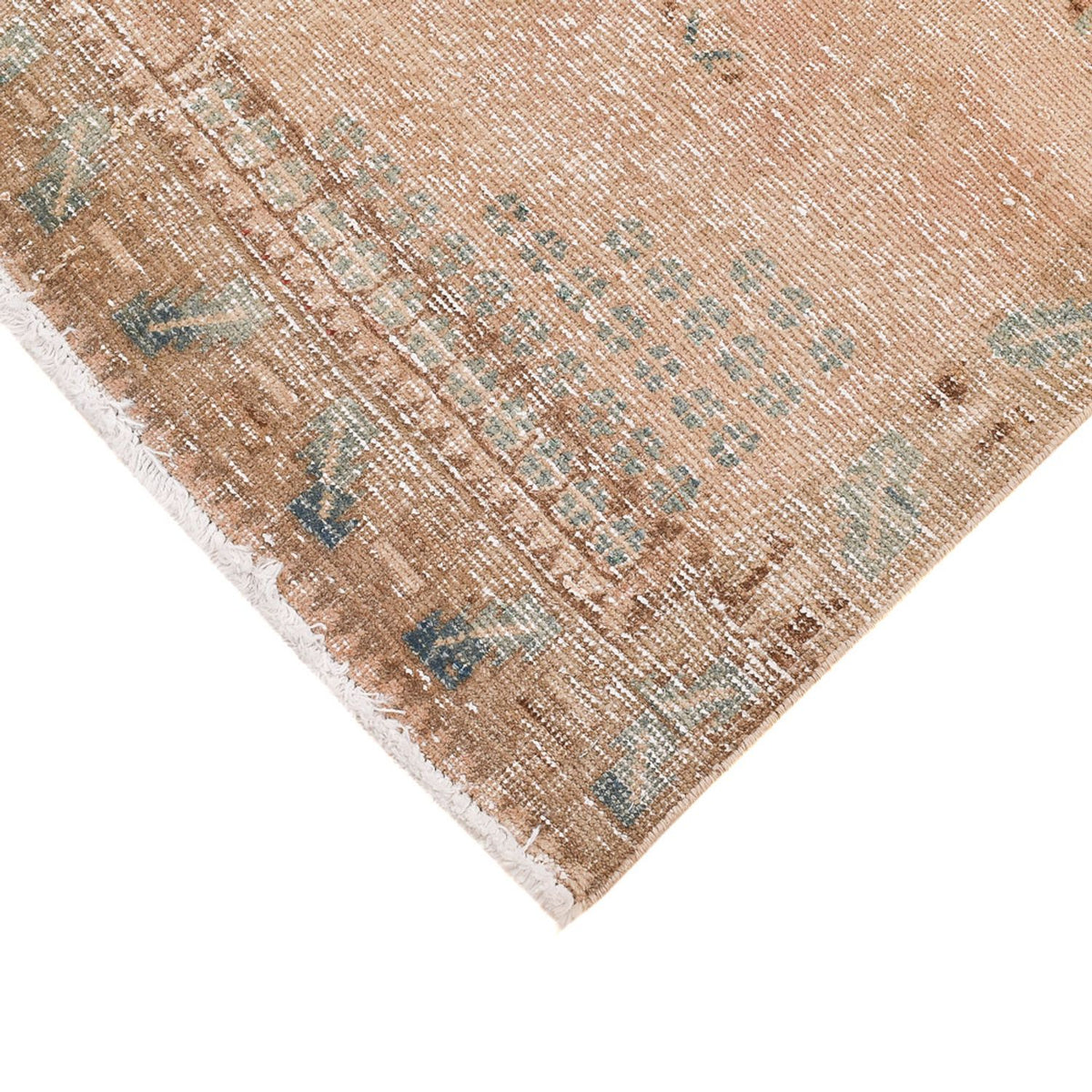 Vintage tapijt - 152 x 103 cm - donker beige
