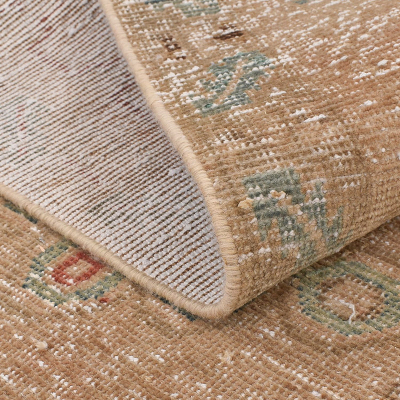 Vintage tapijt - 152 x 103 cm - donker beige