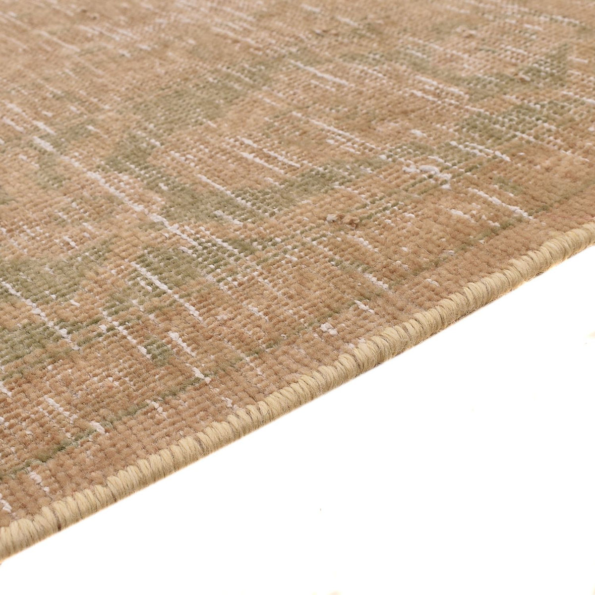 Vintage tapijt - 206 x 145 cm - donker beige