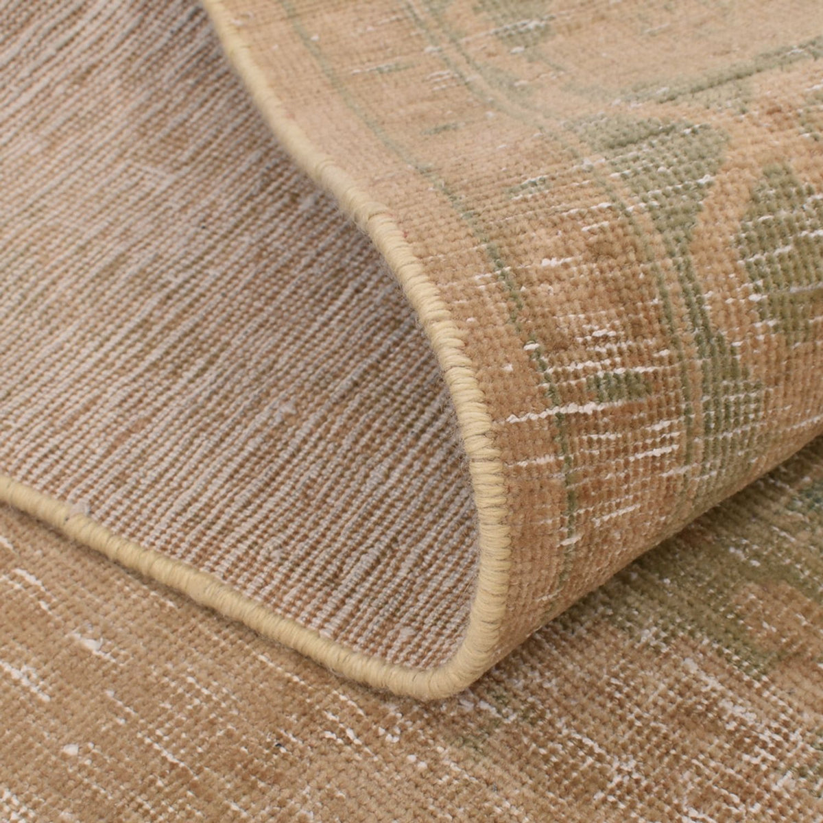 Vintage tapijt - 206 x 145 cm - donker beige