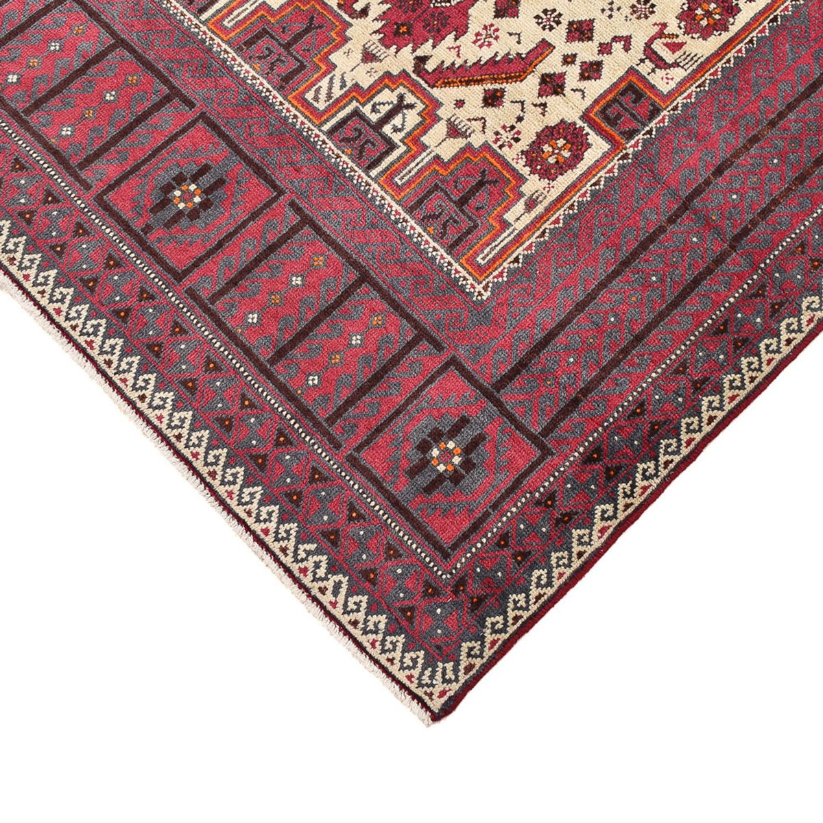 Loper Baluch tapijt - 198 x 102 cm - paars