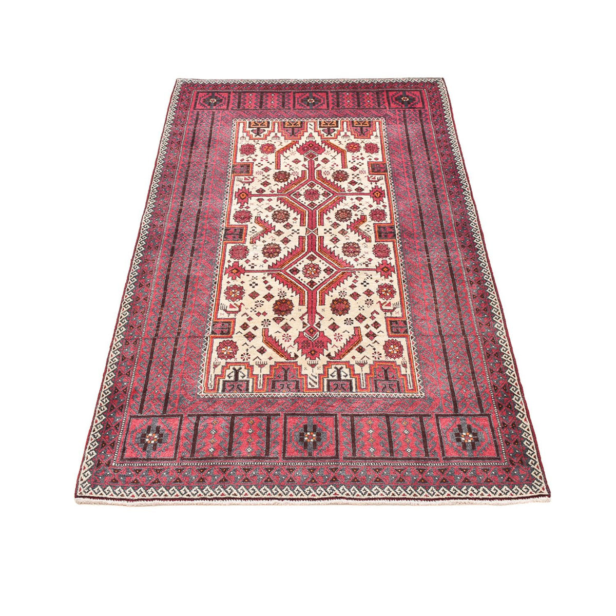 Loper Baluch tapijt - 198 x 102 cm - paars