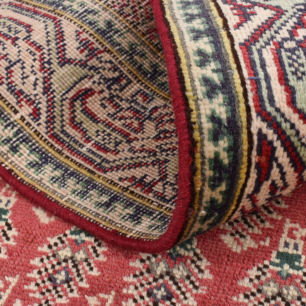 Loper Perzisch tapijt - Tabriz - 340 x 83 cm - rood