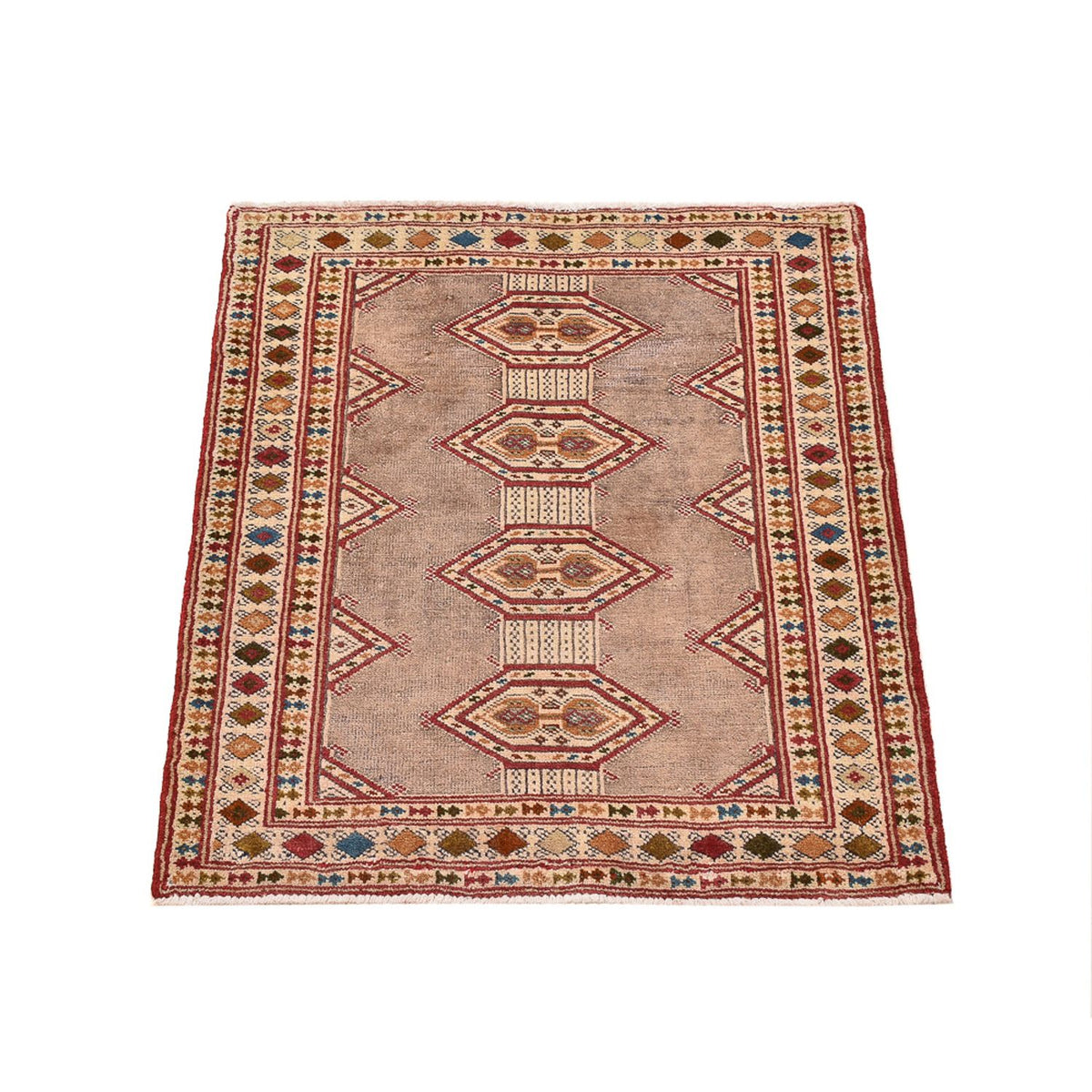 Turkaman tapijt - 78 x 64 cm - roze