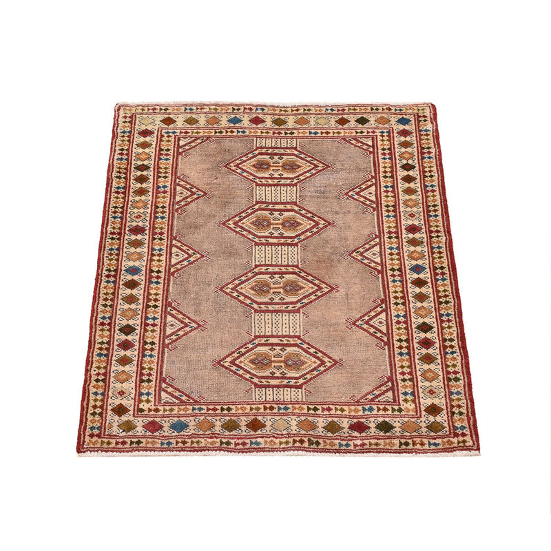 Turkaman tapijt - 78 x 64 cm - roze