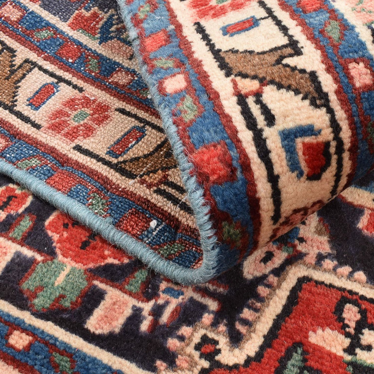 Perzisch Tapijt - Nomadisch - 96 x 65 cm - donkerblauw