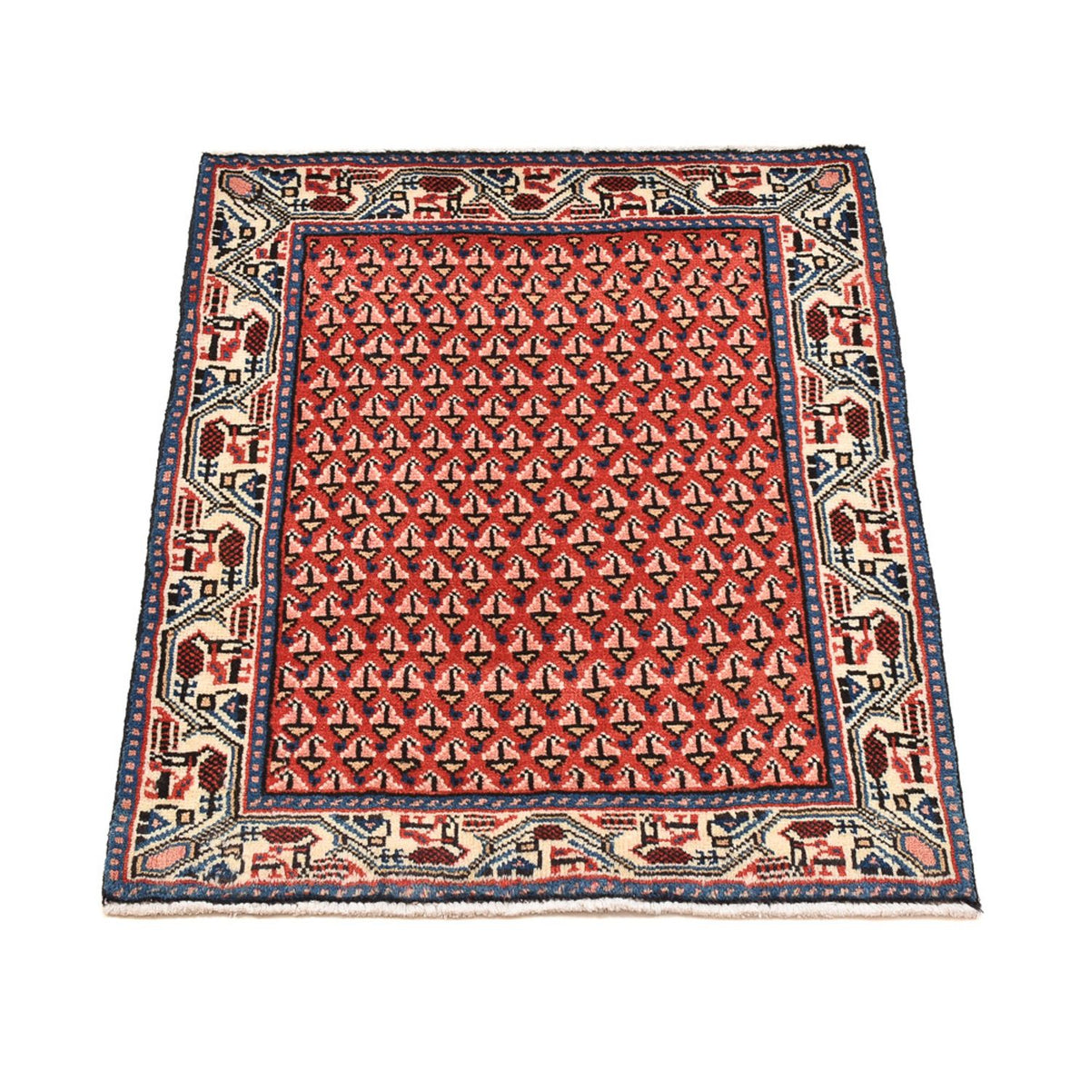 Perzisch Tapijt - Nomadisch - 70 x 60 cm - rood