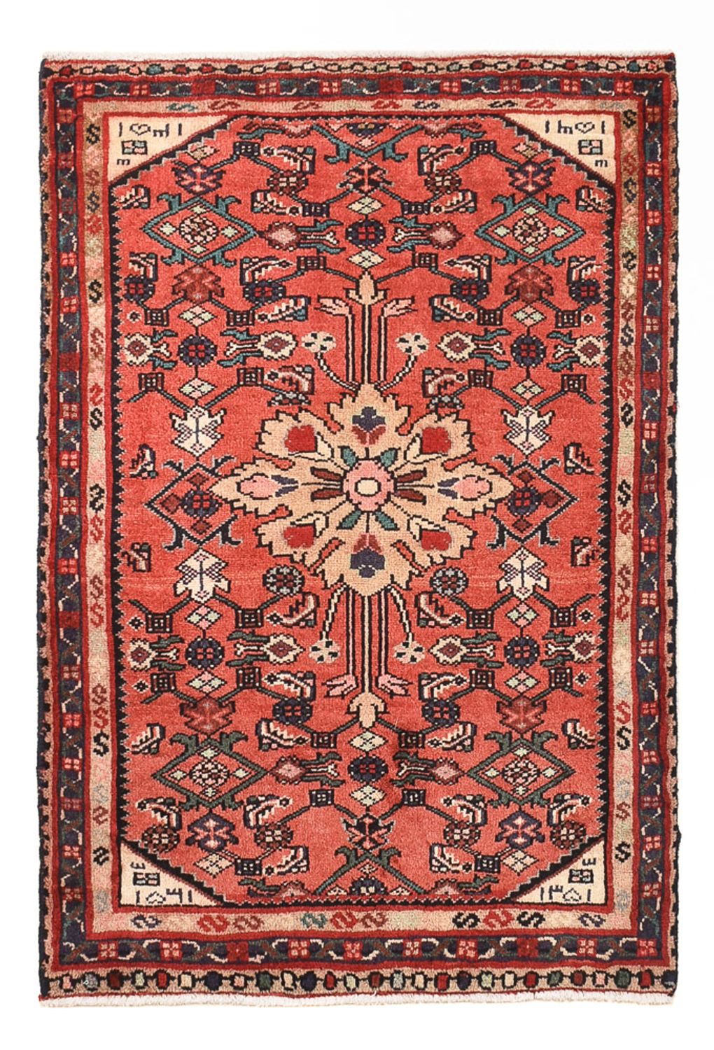 Perzisch Tapijt - Nomadisch - 88 x 62 cm - rood