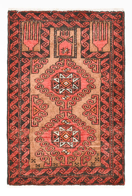 Perzisch Tapijt - Nomadisch - 70 x 49 cm - rood