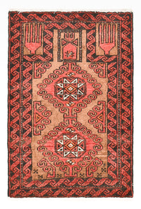 Perzisch Tapijt - Nomadisch - 70 x 49 cm - rood