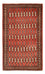 Turkaman tapijt - 127 x 73 cm - rood