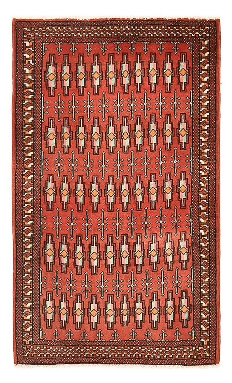 Turkaman tapijt - 127 x 73 cm - rood