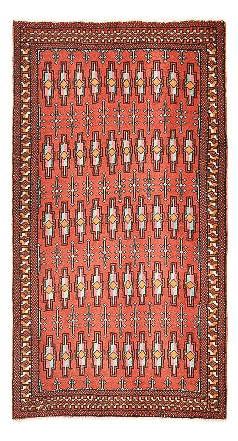 Turkaman tapijt - 129 x 71 cm - rood