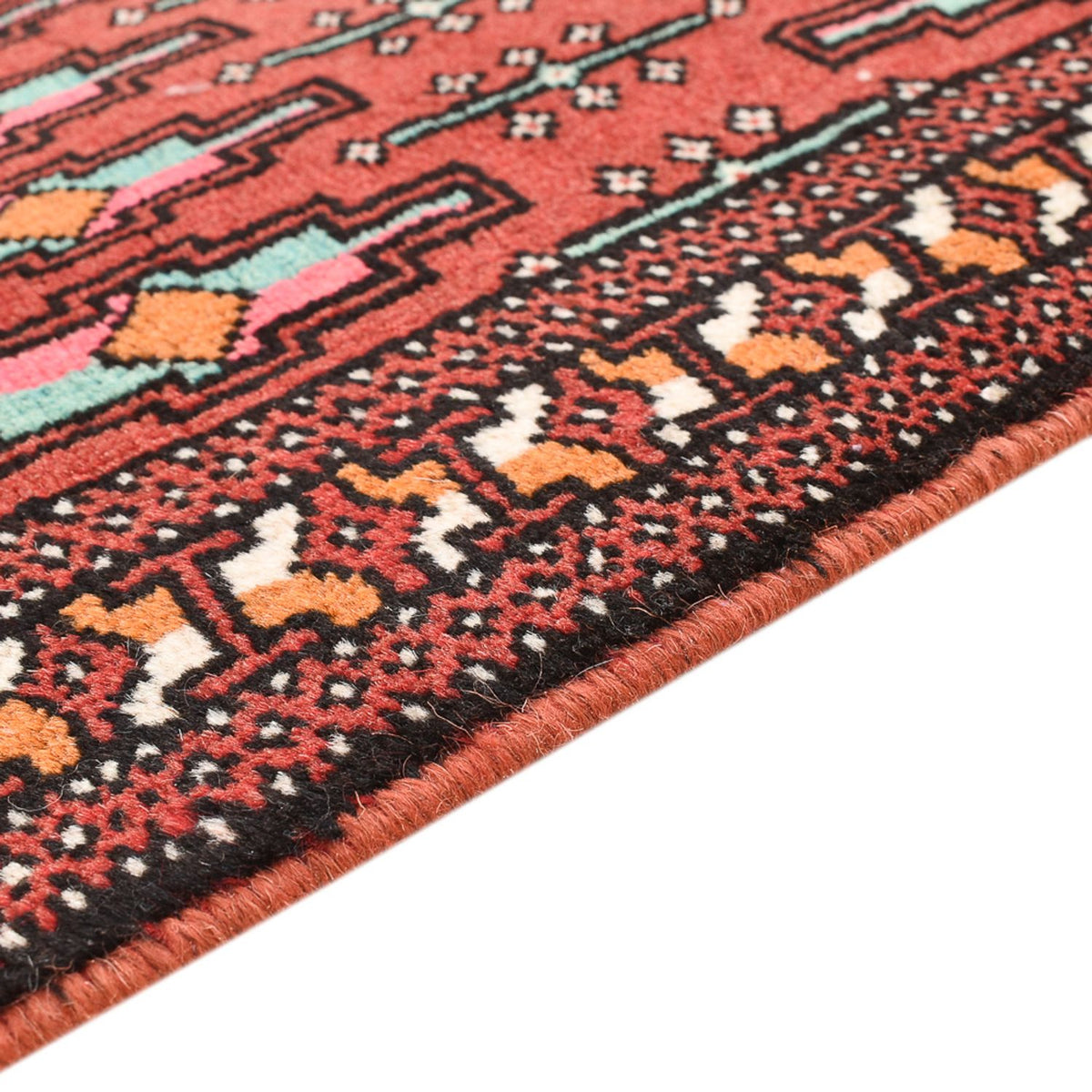 Turkaman tapijt - 129 x 71 cm - rood