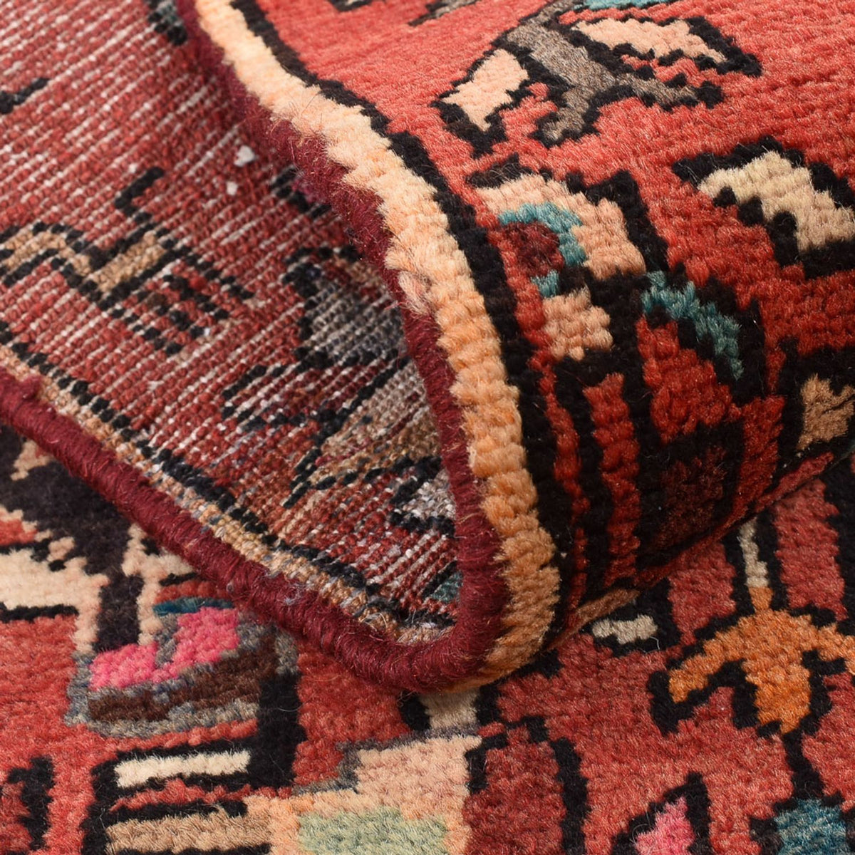 Loper Perzisch Tapijt - Nomadisch - 115 x 55 cm - licht rood