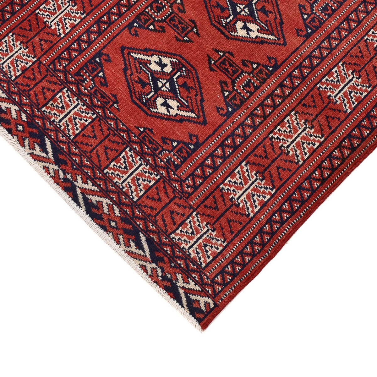 Loper Turkaman tapijt - 291 x 73 cm - rood