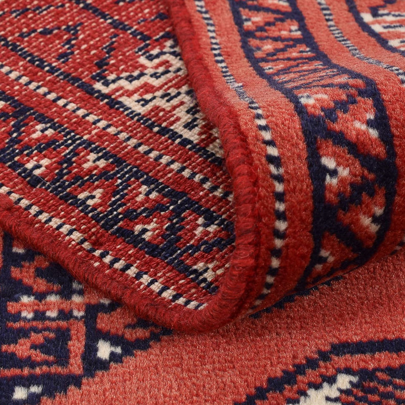 Loper Turkaman tapijt - 291 x 73 cm - rood