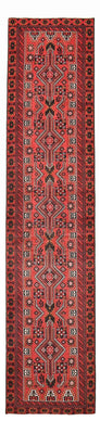 Loper Baluch tapijt - 378 x 85 cm - rood