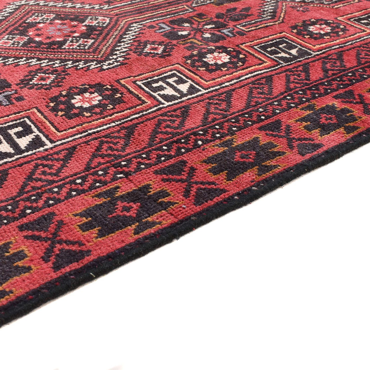 Loper Baluch tapijt - 378 x 85 cm - rood
