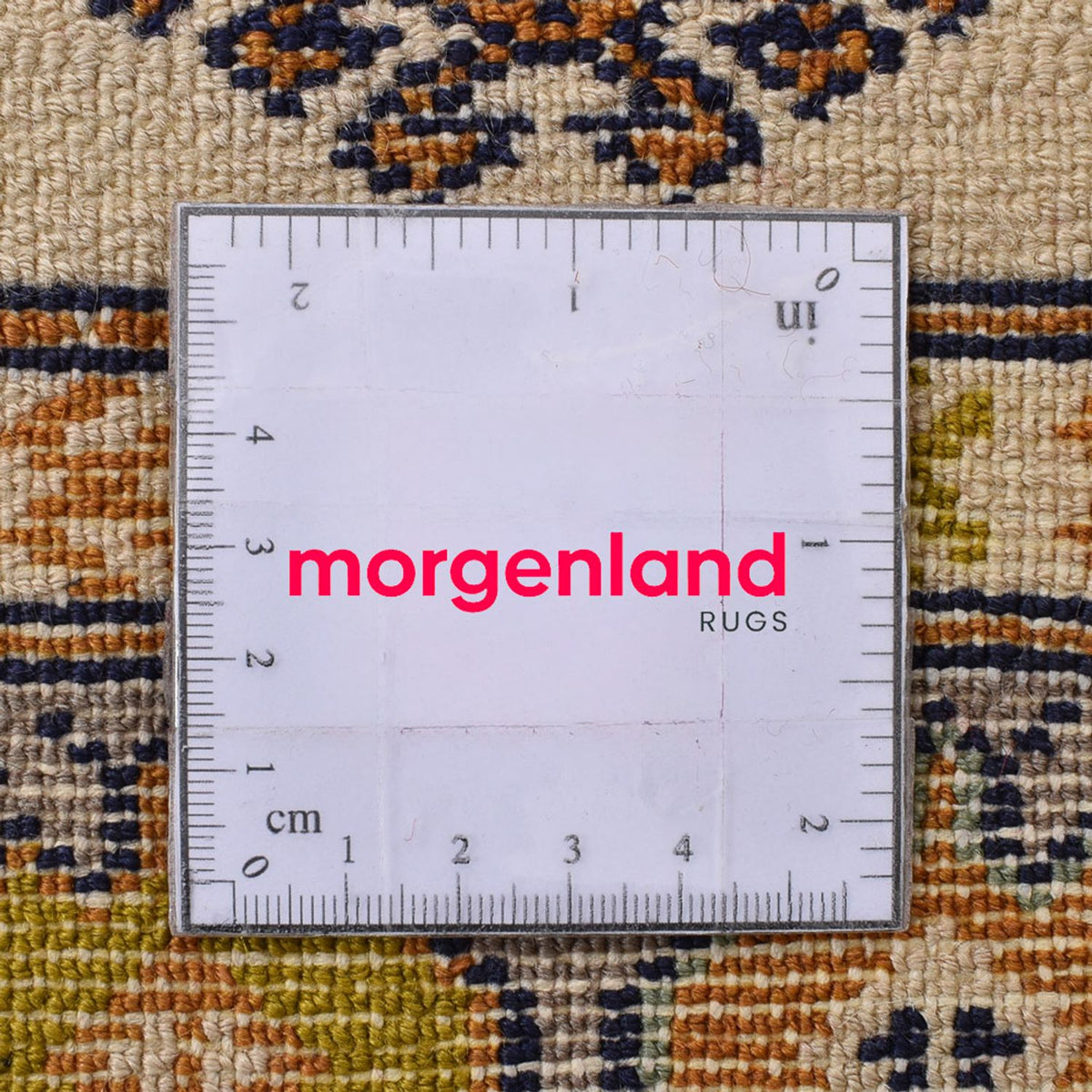 Loper Turkaman tapijt - 215 x 65 cm - lichtgroen